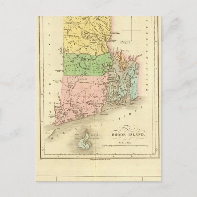 RHODE ISLAND US VYKORT (Framsida)