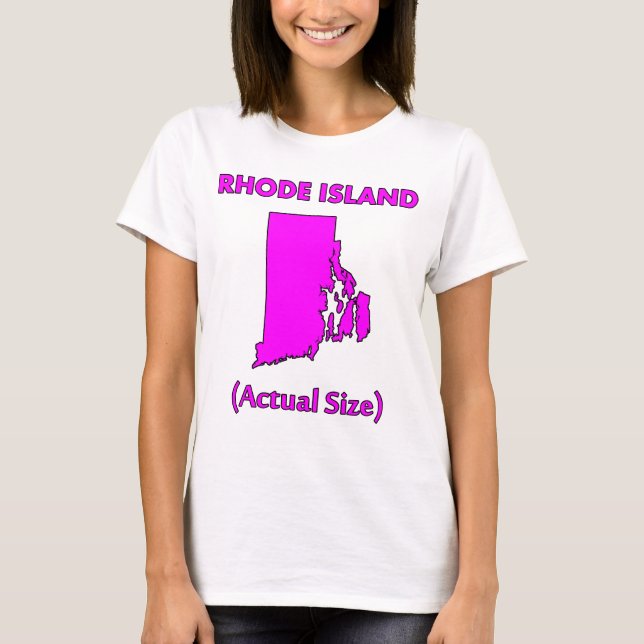 Rhode Island - verklig storlek Tröja (Framsida)