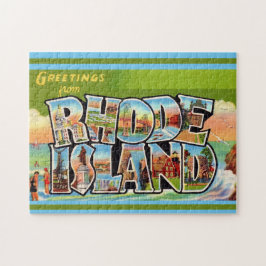 Rhode Island Vintage vykort 11x14 Pussel