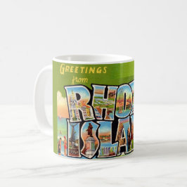 Rhode Island Vintage vykortsmugg Kaffemugg