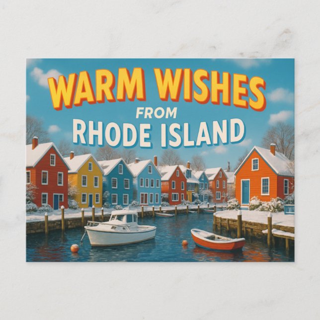 RHODE ISLAND Vykort (Framsida)