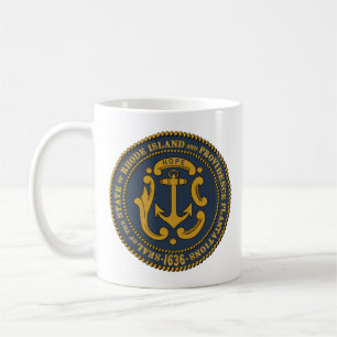 Rhode Islands delstatsseal Kaffemugg