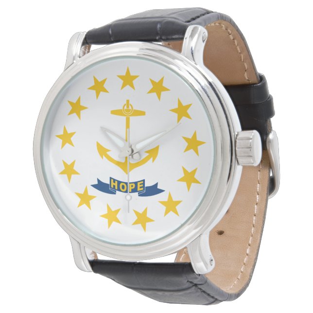 Rhode Islands flagga Armbandsur (Vinklad)
