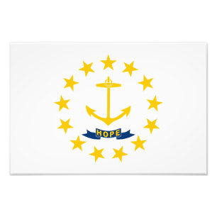 Rhode Islands statsflagga Fototryck