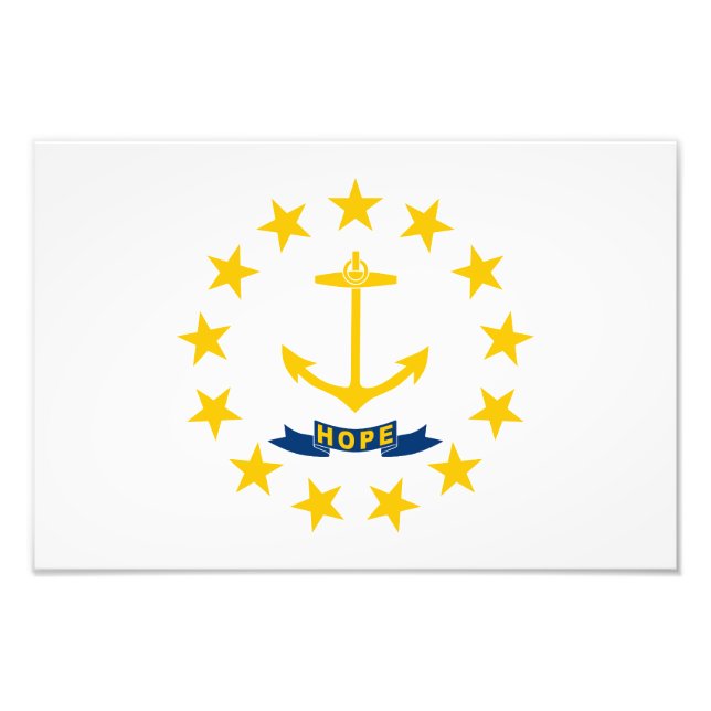 Rhode Islands statsflagga Fototryck (Framsidan)