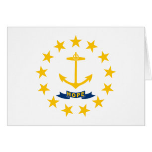 Rhode Islands statsflagga Hälsningskort