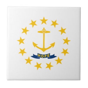 Rhode Islands statsflagga Kakelplatta