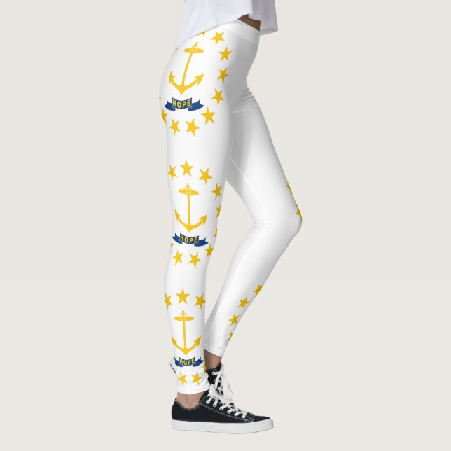 Rhode Islands statsflagga Leggings (Höger)