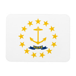 Rhode Islands statsflagga Magnet