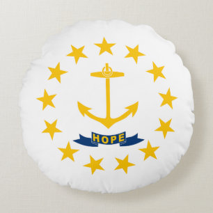 Rhode Islands statsflagga Rund Kudde