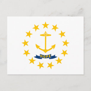 Rhode Islands statsflagga Vykort