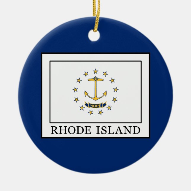 Rhode - ö julgransprydnad keramik (Framsidan)
