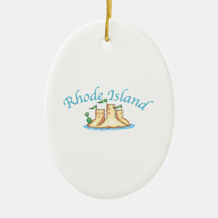 Rhode - ö julgransprydnad keramik