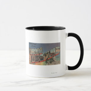Rhode - ö (statlig huvudstad/blomman) mugg