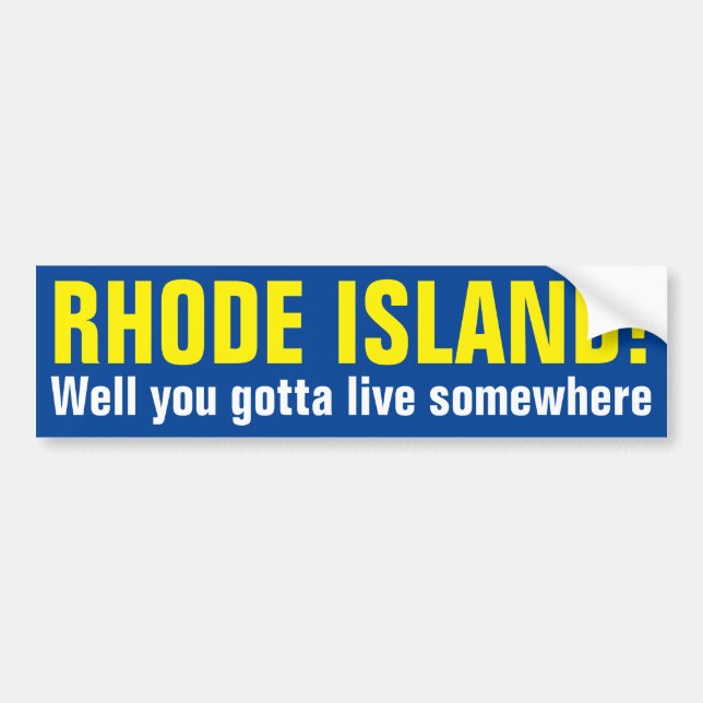 RHODE - ö! - Väl fick du bo någonstans Bildekal (Framsidan)