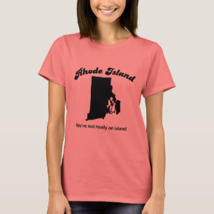 Rhode - ö - vi är inte en ö t-shirt