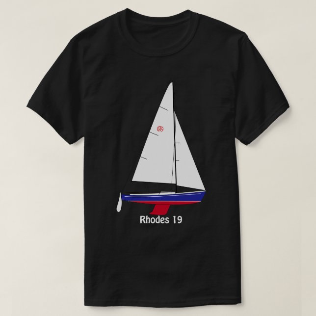 Rhodes 19 Segelbåt T Shirt (Design framsida)
