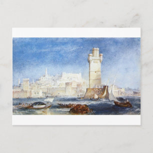 Rhodes (för Lord Byrons verk) av William Turner Vykort