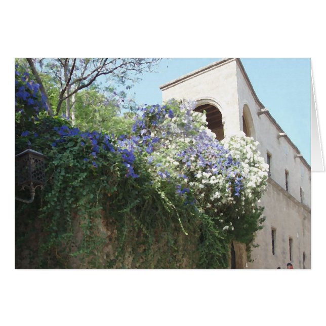 Rhodes gamla stad Grekland Hälsningskort (Framsidan Horizontal)