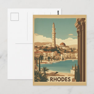 Rhodes Greece - Rhodes Island Greece resa Vykort