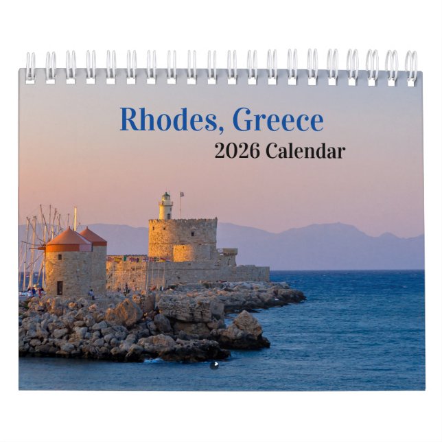 Rhodes, Grekland 2026-kalendern Kalender (Omslag)