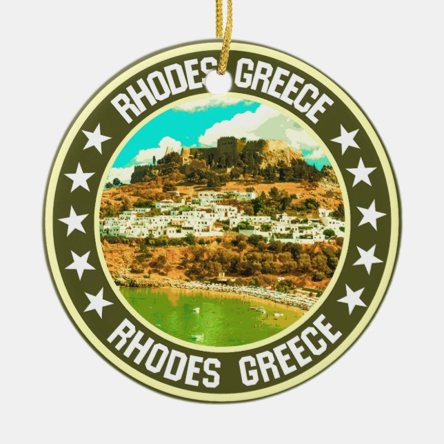 Rhodes Julgransprydnad Keramik (Framsidan)