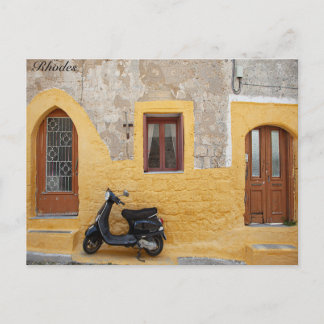 Rhodes Scooter Vykort