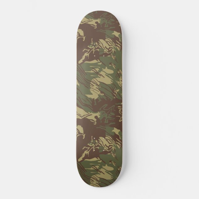 Rhodesian Brushstroke CAMO Mini Skateboard Bräda 18,5 Cm (Framsida)