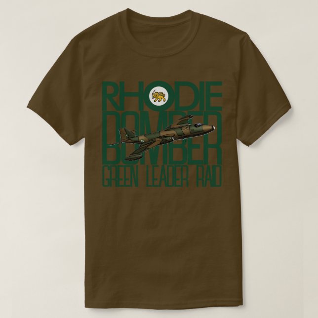 RHODESIAN CANBERRA BOMBER T SHIRT (Design framsida)