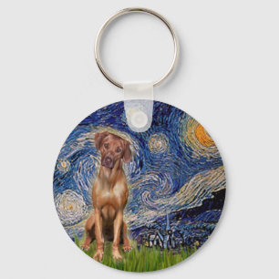 Rhodesian Ridgeback 1 - Starry Natt Nyckelring