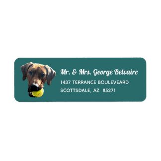 Rhodesian Ridgeback-Adressetiketter Returadress Etikett