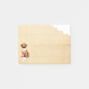 Rhodesian Ridgeback Ate Min hemläxa Post-it Notes Block