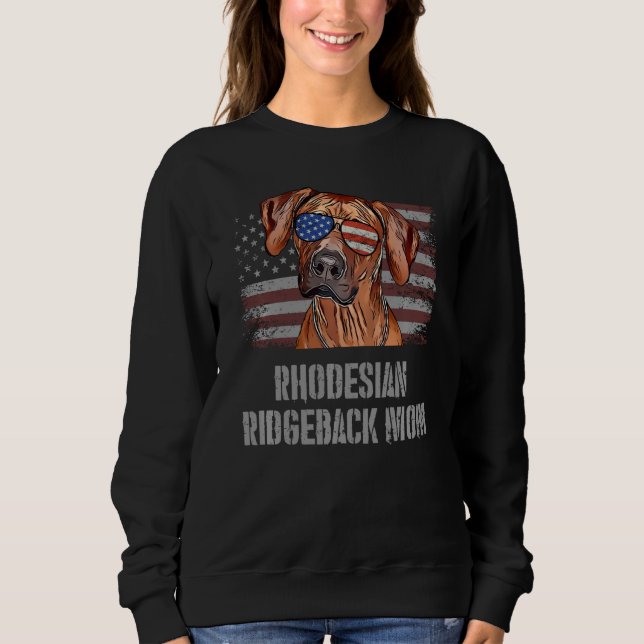 Rhodesian Ridgeback Best Hund Mamma någonsin Fören T Shirt (Framsida)