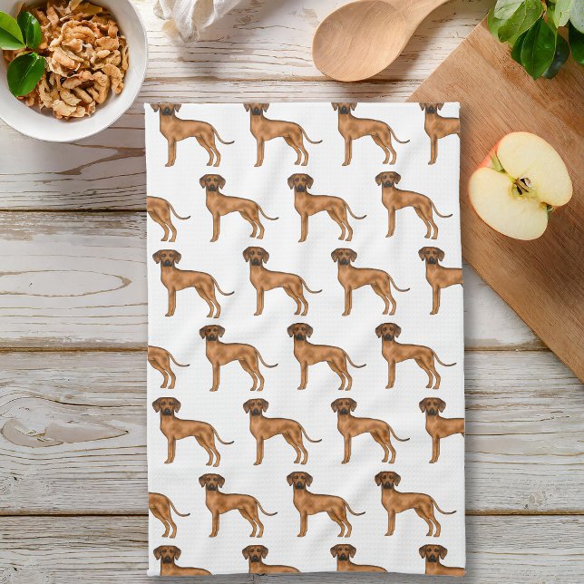 Rhodesian Ridgeback Brown African Lejonare Hund Mö Kökshandduk (Please note: This image is a digital mockup. The product may not be in scale.)