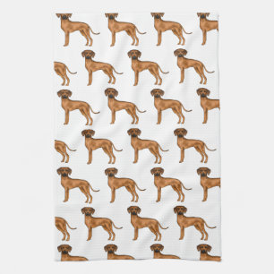 Rhodesian Ridgeback Brun Afrikansk Lejon Hund Möns Kökshandduk