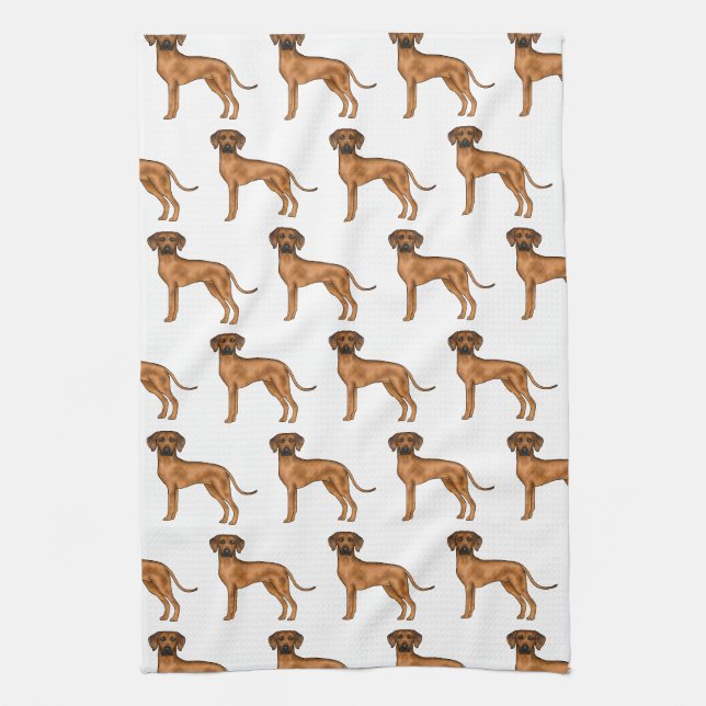 Rhodesian Ridgeback Brun Afrikansk Lejon Hund Möns Kökshandduk (Vertikal)