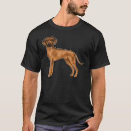 Rhodesian Ridgeback Brun Afrikansk Lionhound Hund T Shirt