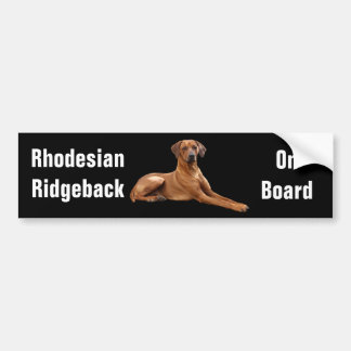 Rhodesian Ridgeback bumpersticker Bildekal