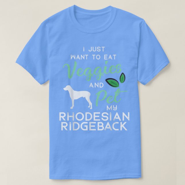 Rhodesian Ridgeback Dog Cigar lover owner Birthday T Shirt (Design framsida)