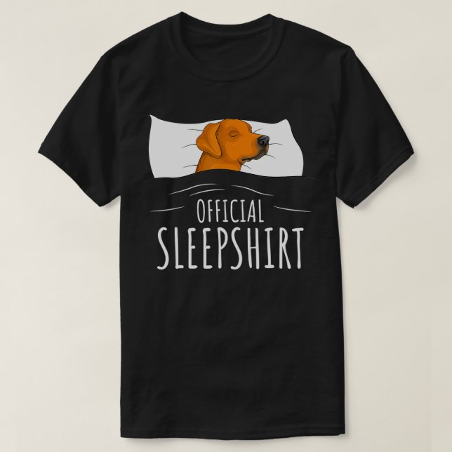 Rhodesian Ridgeback Dog Official Sleepshirt  T Shirt (Design framsida)
