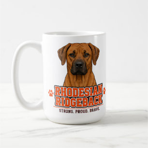 🐾 Rhodesian Ridgeback Familjestolthet 🐾 Kaffemugg