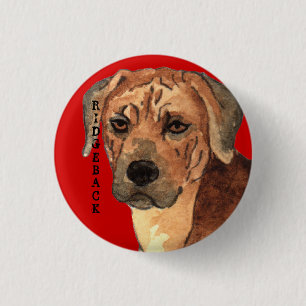 Rhodesian Ridgeback Färg Block Knapp