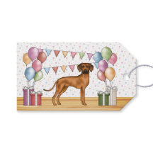 Rhodesian Ridgeback Färgglatt Pastell Glad Födelse
