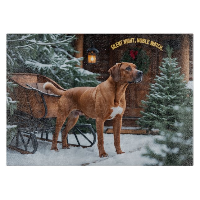 Rhodesian Ridgeback Festive Helgdag jul (Framsidan)