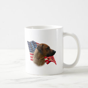 Rhodesian Ridgeback Flagga Kaffemugg