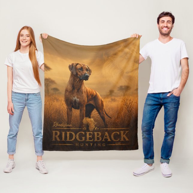 Rhodesian Ridgeback Fleecefilt (På plats)