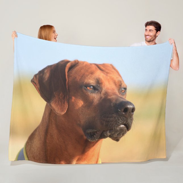 RHODESIAN RIDGEBACK FLEECEFILT (På plats)