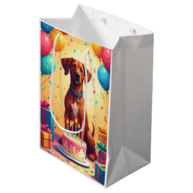 Rhodesian Ridgeback Födelsedagsfirande (Framsidan Vinklad)