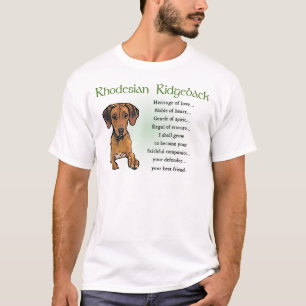 Rhodesian Ridgeback gåvor Tee Shirt