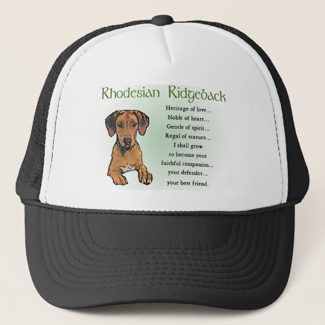 Rhodesian Ridgeback-gåvor Truckerkeps (Framsida)
